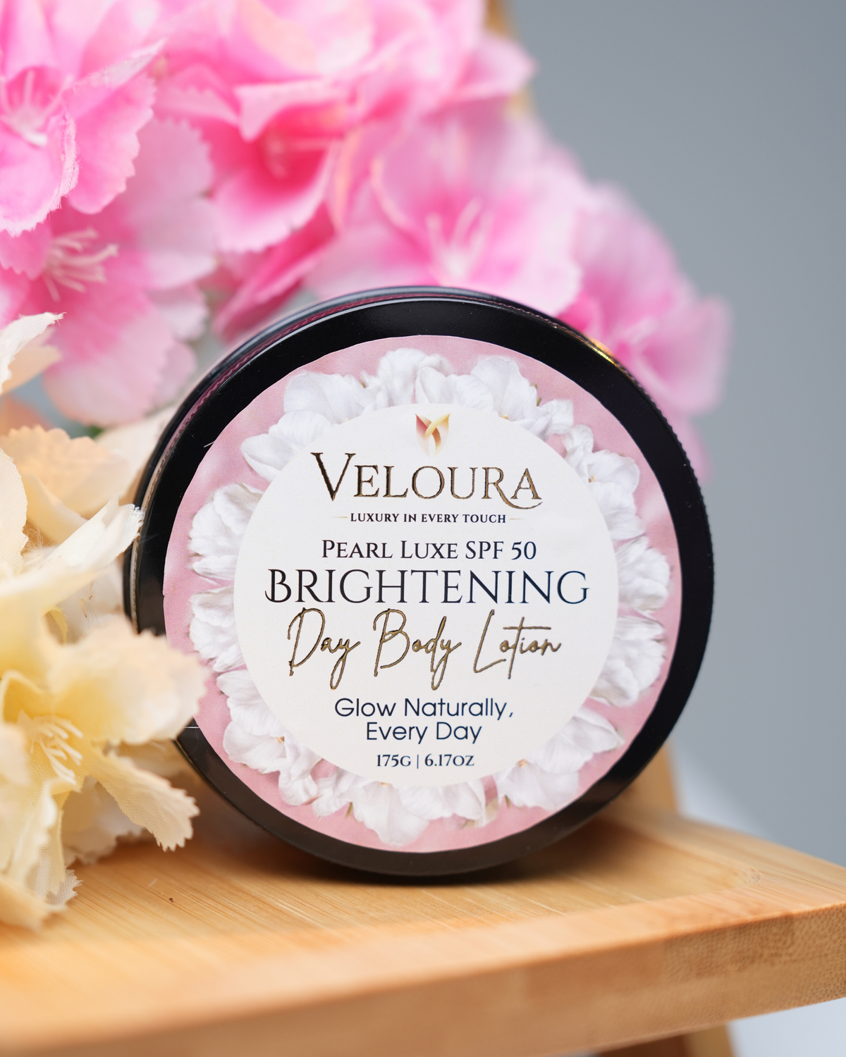 Veloura Pearl Luxe SPF50 Brightening Day Body Lotion – 175G